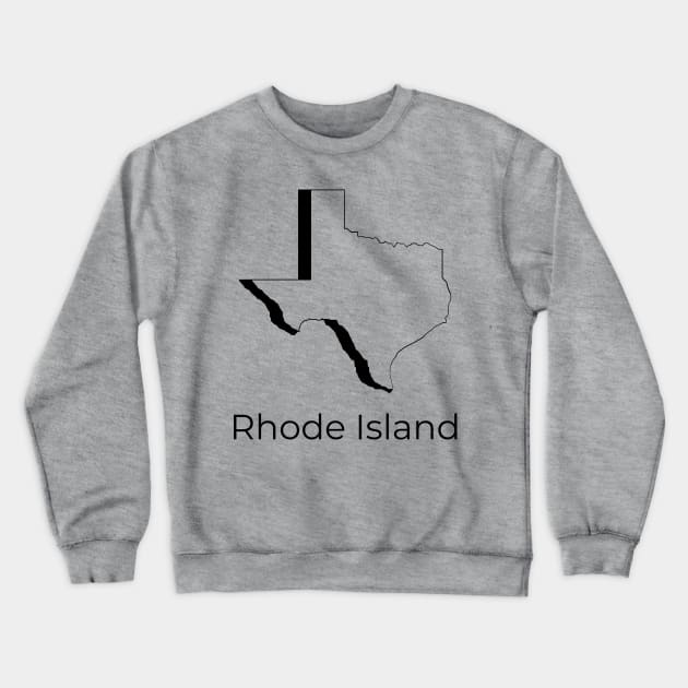 Rhode Island, TX. Crewneck Sweatshirt by Offended Panda